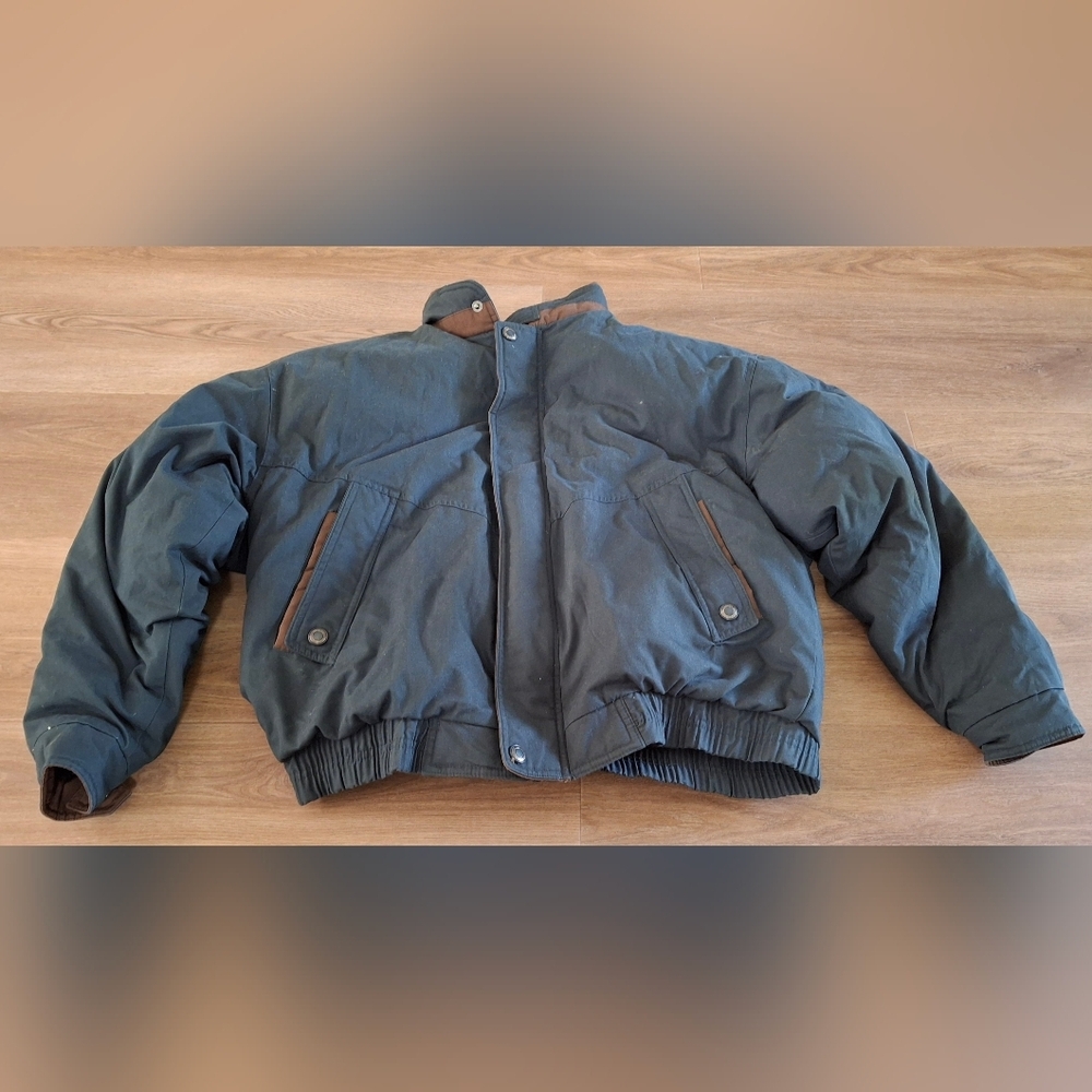 vintage Members Only Clubhouse Traditions Goose Down Men's Large Puffer Jacket